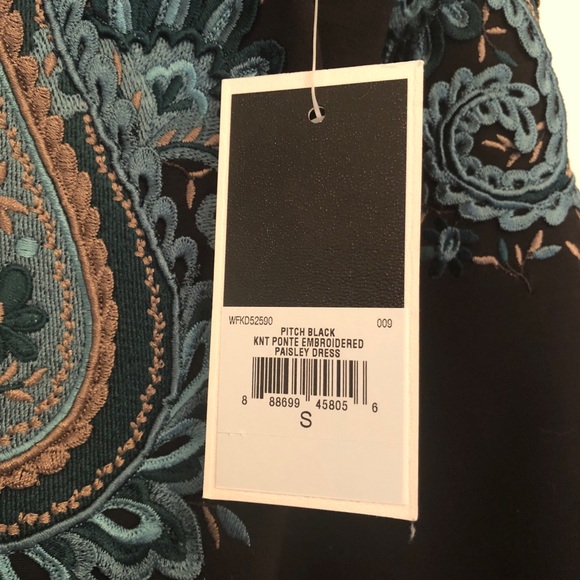 NWT $350 JUICY COUTURE PONTE EMBROIDERED DRESS - Picture 4 of 8